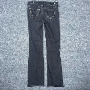 True Religion Black Boot Cut Jeans